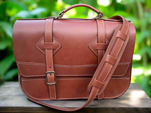 Load image into Gallery viewer, Claridge Leather Classic Satchel (PDF Pattern)